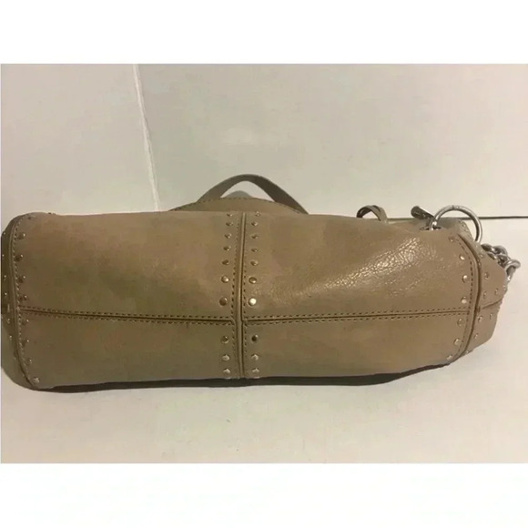 Michael kors beige leather satchel handbag - Picture 4 of 10